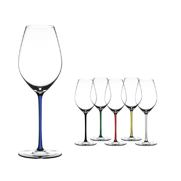 Riedel Fatto A Mano Champagne Wine Glass Dark Blue image 2