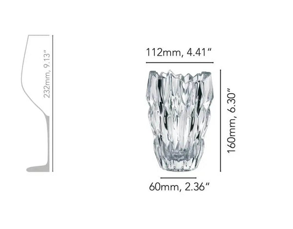 Nachtmann Quartz Vase Oval (16cm) image 1