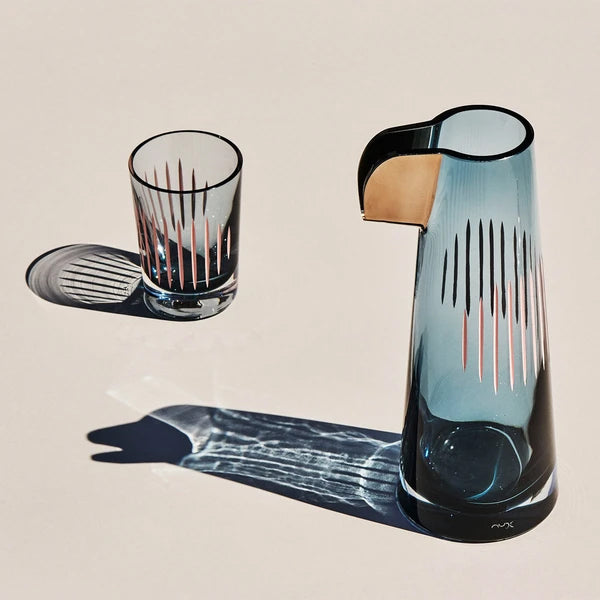 Nude Parrot Tumbler Glasses Smoke & White Line (Set of 2) image 2
