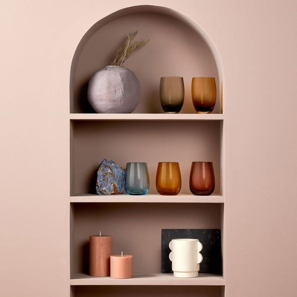 Nude Colored U Tumbler Caramel (Set of 4) image 1