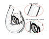 Riedel Decanter Curly Fatto A Mano Black/White/Black Optic image 4