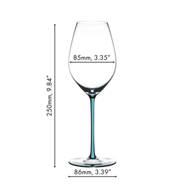 Riedel Fatto A Mano Champagne Wine Glass Turquoise image 1