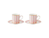 Maxwell & Williams Teas & C's Regency Demi Cup & Saucer 100ML Set of 2 Pink Gift Boxed image 0