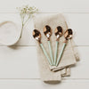 Just Slate 4 Enamel & Rose Gold Spoons image 1