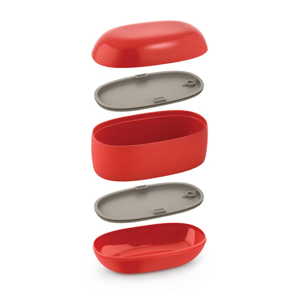 Alessi Food A Porter Lunch Box (Red) image 1