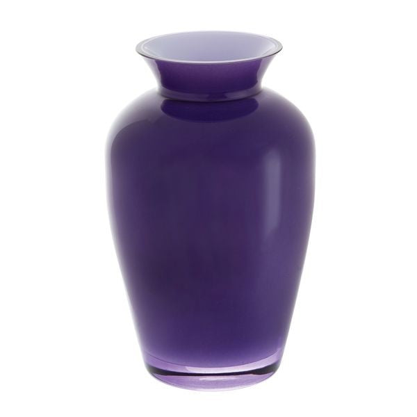 Dartington Amethyst & White Vase 13.5cm image 1