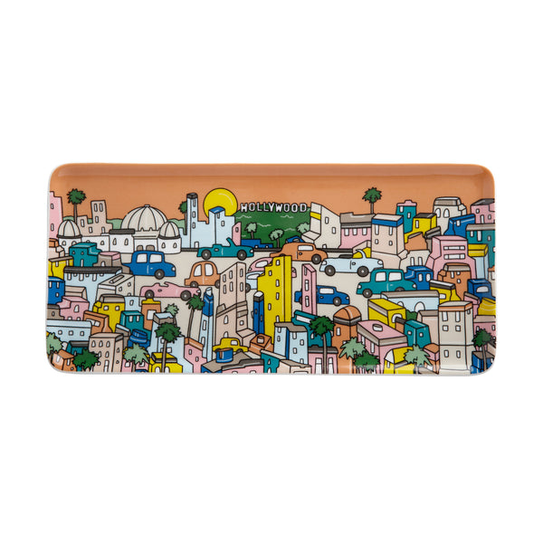 Maxwell & Williams Megan McKean Cities Rectangle Plate 25x12cm Los Angeles image 0