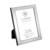 Carrs Silver - Modern Flat Silver Plated Photo Frame With Wood Back image 0