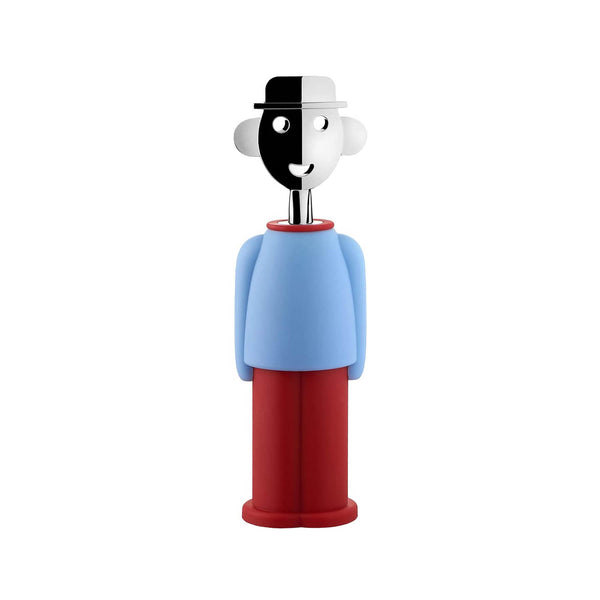 Alessi Alessandro M. Corkscrew Light Blue & Red image 0