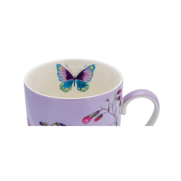 Maxwell & Williams Gabby Malpas Posey Mug & Coaster Set Perennial Penstemons Gift Boxed image 2