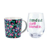 Maxwell & Williams Kasey Rainbow Wild at Heart Mug & Glass Set Leopard Emerald Gift Boxed image 1