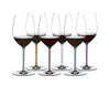Riedel Fatto A Mano Gift Set Cabernet Set of 6 (Violet , Mint, Orange, Turquoise, Mauve, White) image 0