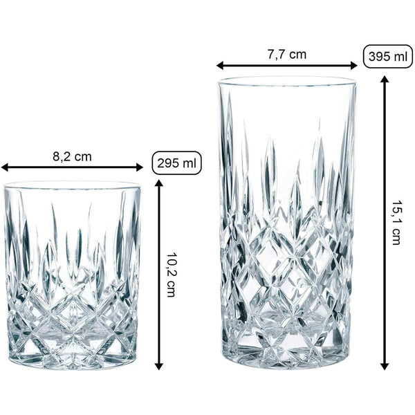 Nachtmann Noblesse Whisky and Longdrink Glasses (Set of 12) image 1