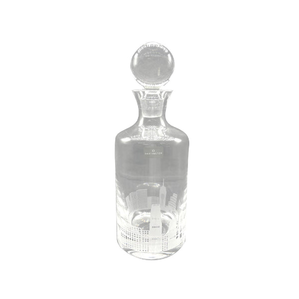 Dartington Sandblasted Decanter And Stopper Hong Kong Skyline (Single) image 0