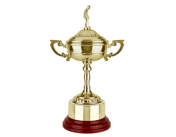 Swatkins Endurance Gold Golf Cup With Golf Figure Lid image 0