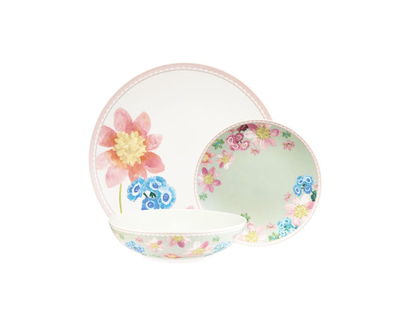 Maxwell & Williams Primula Coupe Dinner Set 12pc Sage Gift Boxed image 0