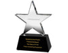 Swatkins Finely Crafted Optical Crystal Star Award on Black Base image 1