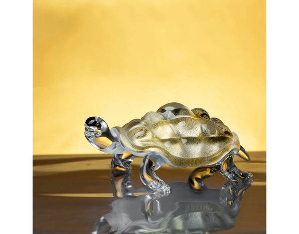 Duccio Tortoise White & Gold Small 19cm image 1