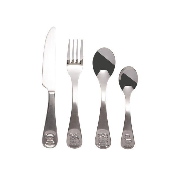 Maxwell & Williams Frog & Friends Children's Cutlery Set of 4 image 0