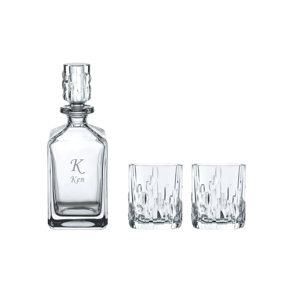 Nachtmann Shu Fa Whisky Set of 3 (with engraving on decanter) image 0