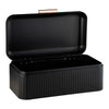 Maxwell & Williams Astor Bread Bin 42x22.5x18cm Black Gift Boxed
