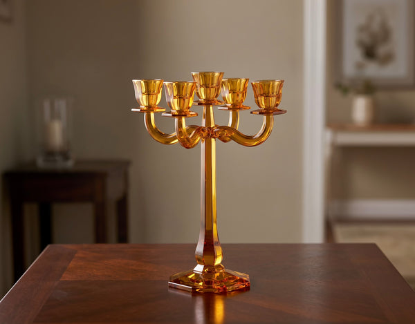 NACHTMANN Ravello Candleholder 5-arming 30cm Amber