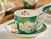 Maxwell & Williams Kimono Breakfast Cup & Saucer 480ML Teal Gift Boxed