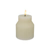 Maxwell & Williams Let's Get Lit Linea LED Sculptural Wax Candle 8.5x10cm Soy Gift Boxed