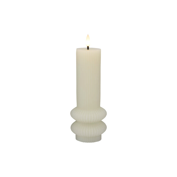 Maxwell & Williams Let's Get Lit Linea LED Sculptural Wax Candle 7.5x18.5cm Soy Gift Boxed