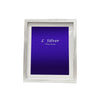 L Silver - Silver Plated Steel Photo Frame Straight Edge Design