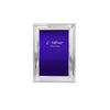 L Silver - Silver Plated Steel Photo Frame With Bead Pattern