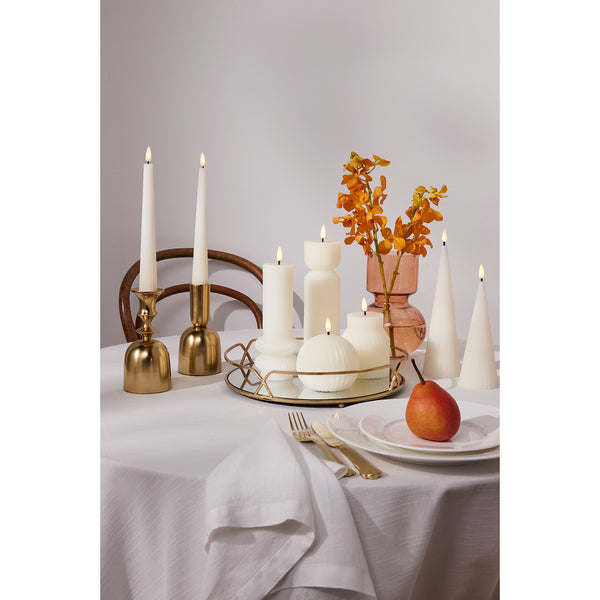 Maxwell & Williams Let's Get Lit Linea LED Sculptural Wax Candle 8.5x10cm Soy Gift Boxed