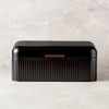 Maxwell & Williams Astor Bread Bin 42x22.5x18cm Black Gift Boxed