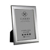 Carrs Silver - Berkeley Plain Sterling Silver Photo Frame With Black Wood Back image 0