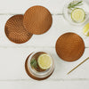 Just Slate Flat Hammered Copper Coasters (4 pieces) image 1