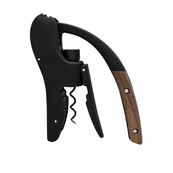 Vin Bouquet Lever Corkscrew Black + Walnut image 0