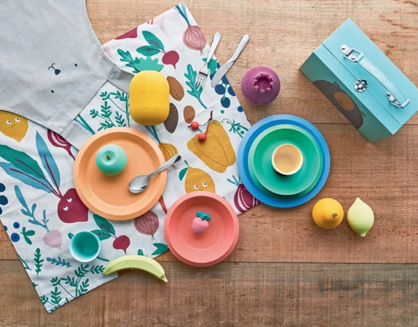 Alessi Giro Kids Children Tableware Set Orange image 3