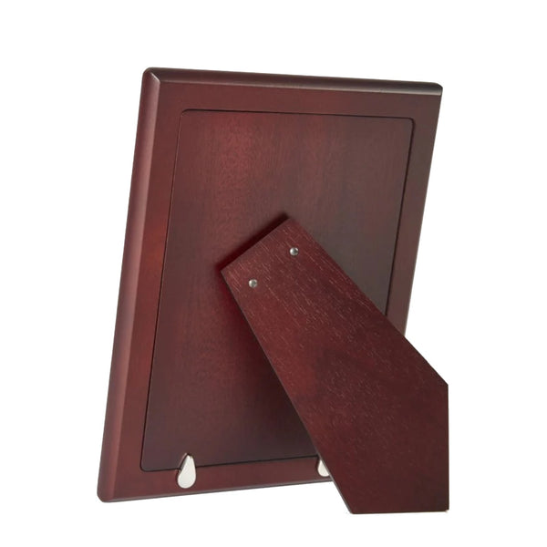 Carrs Silver – Sterling Silver Modern Design Photo Frame With Wood Back image 1