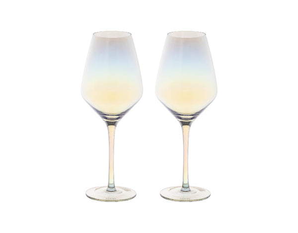 Maxwell & Williams Glamour Wine Glass 520ML Set of 2 Iridescent Gift Boxed image 1