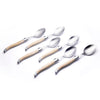 Laguiole Table Spoon Pale Horn Handle Set of 6 with Coffret Gift Box image 0