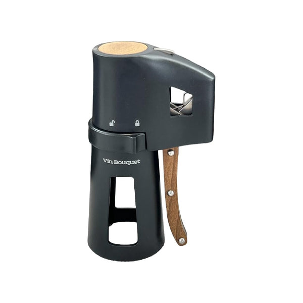 Vin Bouquet Champagne Corkscrew Black + Walnut image 0