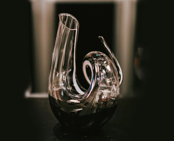 Riedel Decanter Curly Fatto A Mano Black/White/Black Optic image 3