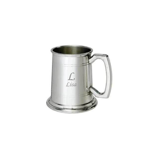 Wentworth 1/2 Pint Double Lines Tankard (with engraving) image 0