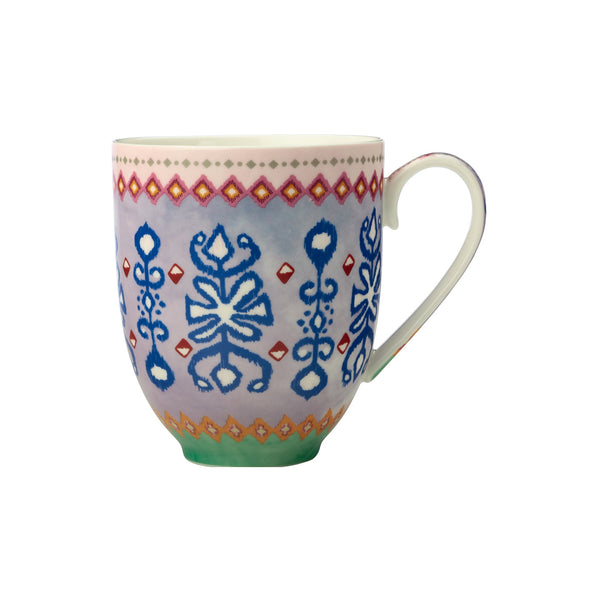 Maxwell & Williams Teas & C's Zanzibar Coupe Mug 440ML Ikat Gift Boxed image 0