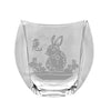 Bohemia Orbit Vase with Sandblasted Rabbit Motif image 0