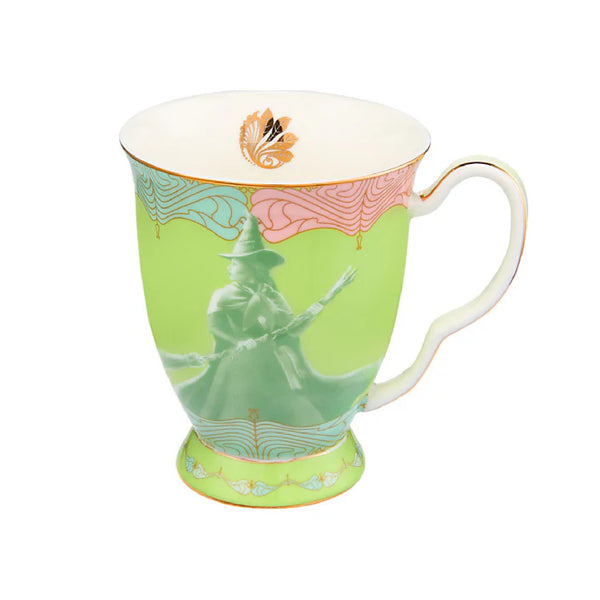 Maxwell & Williams Wicked Pink Goes Good With Green Footed Mug 300ML Elphaba Gift Boxed image 0