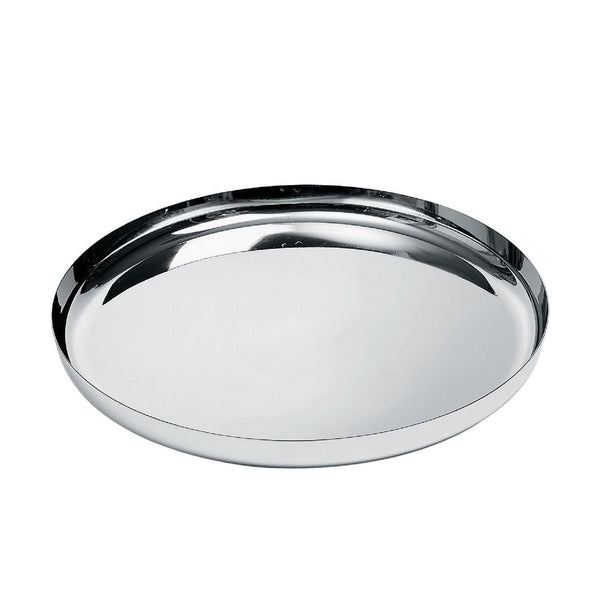 Alessi Round Polished Tray Silver image 0