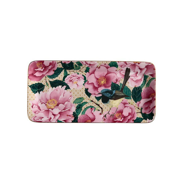 Maxwell & Williams Teas & C's Silk Road Rectangle Platter 25x12cm White image 1