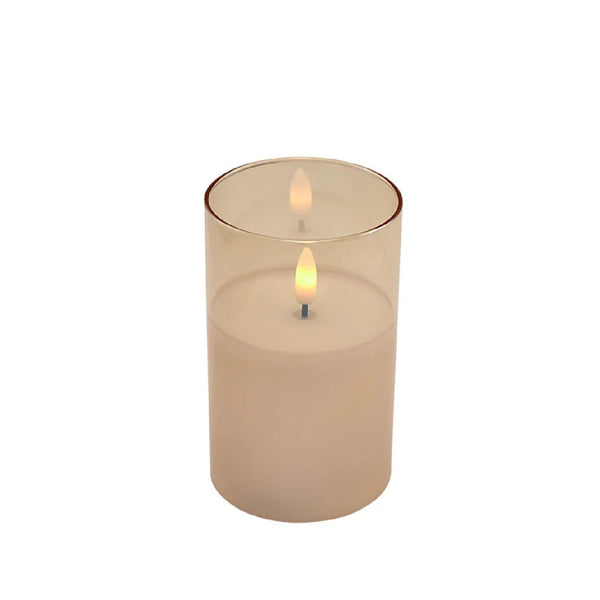 Maxwell & Williams Let's Get Lit LED Flameless Candle Glass Hurricane Set of 3 Gift Boxed image 2