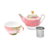 Maxwell & Williams Wicked Pink Goes Good With Green Tea for One With Infuser 380ML Glinda Gift Boxed image 1